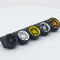 12pcs(3sets) 9.2mm 10.2mm 1/64 Alloy Car Wheels Tire Tyre Enkei Nt03rr Attitude Wheel for 1:64 Mini Cars Model