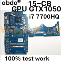 For HP Pavilion 15-CB TPN-Q193 Laptop Motherboard. DAG75AMBAD0 926304-601 926304-501 CPU i7 7700HQ GPU GTX1050 100% test work