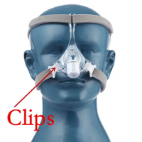 2 Pcs Headband Clips Ventilator Accessories for Philips Pico Nose Mask Headgear Silicone Pad Silicone Ring Original Clip Holder
