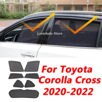 For toyota Corolla Cross 2021 2022 2020 Car Sunshade Magnet Protection Back Front Rear Window SunShade Visor Protector