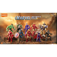 Blokees Marvel Infinity Saga Super Heroes Series 01 Selected ( Open Foil ) and Blindbox - Tinggi 10 