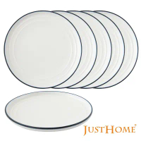【Just Home】里尼陶瓷6吋西式點心平盤6件組(蛋糕盤/早餐盤)