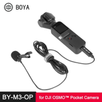 BOYA BY-M3OP USB Type-C Digital Lavalier Microphone for DJI OSMO Pocket Video Stabilizer Gimbal Vlog Film Audio Recording Mic