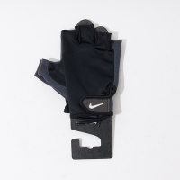 Nike 黑色 魔鬼氈 腕帶 男用 基礎 健力 手套 重量 訓練 健身 半指 手套 NLGC505-7LG