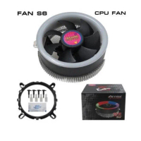 CPU Cooler RGB S6 MAX LED FAN 10th พัดลมระบายความร้อนซีพียู AMD AM4 AM3+ Intel Gen10 COD