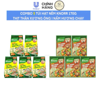 Combo 5 Gói Hạt Nêm Knorr 170G Hạt Nêm Chay Nấm Hương | Hạt Nêm Thịt Thăn Xương Óng