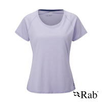 【RAB】Aleya Tee Wmns 短袖透氣排汗衣 女款 紫丁香 #QBL48