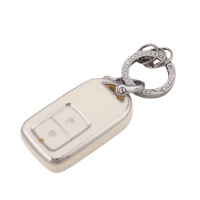 2 Button Tpu Smart Remote Car Key Case Cover for Honda Vezel City Civic Jazz BRV BR-V HRV Key Fob Keychain Holder Accessories