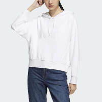 Adidas FOC GFX Hoody [HY2818] 女 連帽上衣 帽T 亞洲版 棉質 舒適 休閒 穿搭 白