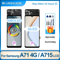 Super AMOLED For Samsung Galaxy A71 Display LCD Screen Touch Digitizer Assembly For Samsung A715 LCD SM-A715F Replacement Parts