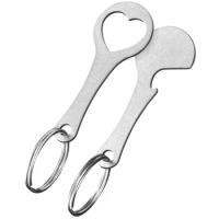 LJL-4 Pieces Of Stainless Steel Shopping Trolley Remover-Shopping Trolley Token As A Key Ring-Can Be Detached Directly