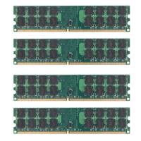 4X RAM DDR2 4GB 800MHZ PC2-6400 Memory For Desktop Memory RAM 240 Pins For AMD System High Compatible