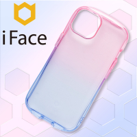日本 iFace iPhone 14 Pro Max Look in Clear Lolly 抗衝擊透色糖果保護殼 - 藍寶蜜桃色