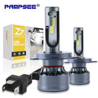 PAMPSEE Z7 Led Headlight Bulbs H1 H3 H7 H4 9005 110W 16000LM Turbo Fan Cool White 6500k Truck Repleacment Kits LED Headlamp Bulb