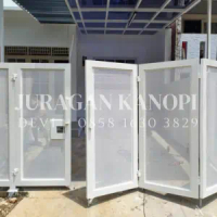Pagar sliding pagar lipat plat perforated murah surabaya