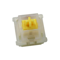 Original 10 Pcs Gateron Milky Yellow Switch Linear 5 Pin SMD RGB 50g For MX Mechanical Keyboard Wireless Hotswap Kit DIY