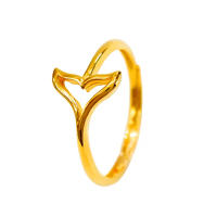 【金品坊】黃金戒指尋覓真愛魚尾戒指 0.66錢±0.03(純金999.9、純金戒指、黃金女戒)