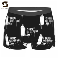 Graffiti Underwear Hot Polyester Breathable Trunk Man Pouch Sublimation Boxer Brief