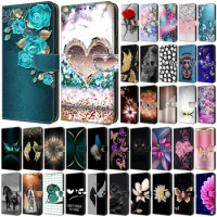 For Samsung S24 Ultra Case Painted Pattern Wallet Flip Book Cover For Samsung Galaxy S24 Ultra S 24 S24Plus Phone Case Fundas