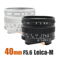 Rock Star RockStar 40mm F5.6 Lens for Leica M mount Cameras Full Frame Wide Angle Lens for Leica M240 M3 M6 M7 M8 M9 M9p M10
