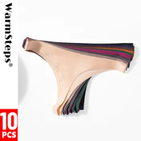 WarmSteps 10Pcs/Set Women's Thongs Panties Seamless Sports Underwear T Back Sexy Lingerie G Strings Thongs 10 Kits Free Shipping