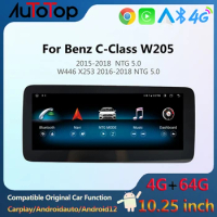 AUTOTOP 10.25" Car Navigation Stereo For Mercedes Benz C Class W205 GLC Class X253 W446 Multimedia Carplay Android Auto GPS WIFI