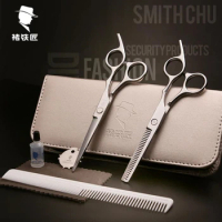 Smith Chu Hair Scissors Family Children Fringe Scissors Flat Scissors + Tooth Scissors Haircut Set