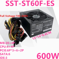 New Original PSU For SilverStone Game Mute Power Supply 600W 500W Switching Power Supply SST-ST60F-ES SST-ST50F-ES230