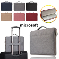 Solid Color Laptop Bag Suitable for Microsoft Surface Go/2/3/Pro 2 3 4 6/RT 10.6"/Book 2 Notebook Business Unisex Handbag