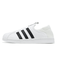 adidas 懶人鞋 Superstar Slip ON W 女鞋 白 黑 皮革 貝殼頭 無鞋帶 休閒 愛迪達 IE0399