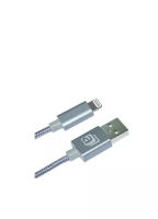 aMagic 灰色尼龍蘋果認證USB充電線，MFI Apple Lightning iPhone USB Charging Cable給iPhone/iPad/iPod手機平板高速叉電傳數據(ACB-L210GY)