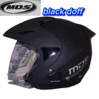 HELM MDS PROTEKTOR HITAM DOF Kaca