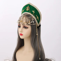 Renaissance Lolita Headpiece Royal Women Tudor Vintage Elizabethan Hood Coronet Tiara