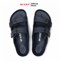 Ando Sultan Sandal Slide Pria Dewasa Sendal Cowok Kasual Coklat