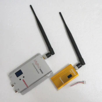 1.2G 1.5W Wireless 1500mw AV Transmitter Receiver Kit RC Model FPV CCTV video