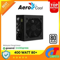 Aerocool United Power 400W 80+ PSU Pure Power Supply Flat Cables