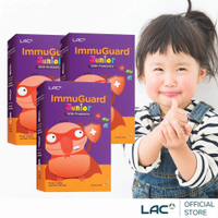 【LAC利維喜】3入組 兒童益護力果凍30包-荔枝口味(維生素C+E/鋅/葡萄籽/保護力/兒童保健)