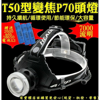 預購》柚柚的店【T50型變焦P70頭燈+USB線+18650電池(藍)27132B-137】7000流明強光魚眼《批發