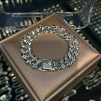 Gelang Rantai Sisik Naga Perak 925