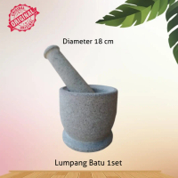 Lumpang Batu Besar Asli - 100 % Original - 1set alu