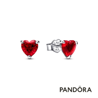 【Pandora官方直營】紅心針式耳環