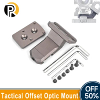 Airsoft Tactical Metal Offset Optic Mount forT-2 RMR By 45Degrees Can Install Multiple Types Of Dot Sights HS24-0239 Accessories