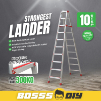 Tangga Lipat 10 Step Ladderman Commercial ladder Foldable Aluminium Ladder Foldable Multipurpose Hea