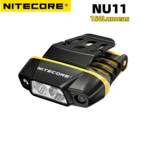 NITECORE NU11 Chip-on Cap Light IR Sensor Lamp 150 Lumens Headlamp USB-C Rechargeable Flashlight Built-in 600mAh Battery