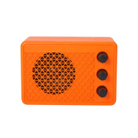 Mini Portable Acoustic Guitar Amplifier Speaker 5W Acoustic Guitar Amplifier for Outdoor Indoor Orange