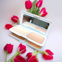 Original, Pixy UV 3in1 whitening Two Way Cake Compact Face Powder with Sponge and Mirror Makeup Be