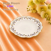 Piring Mangkok Keramik Estetik Premium Belle Bloom Gold Rim | Hoomey Petite Maison - Mangkok Piring 