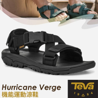 TEVA 抗菌 男 Hurricane Verge 可調式 耐磨運動織帶涼鞋(含鞋袋).溯溪鞋_黑