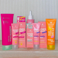 EMINA PAKET BRIGHT STUFF 5 PRODUK (FACE WASH+SERUM+MOISTURIZER+SUNBLOK+ NIGHT CREAM)
