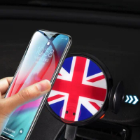 Wireless Charger Car Holder Intelligent Infrared Mobile Phone Stand For MINI Cooper R55 R56 R57 Accessories